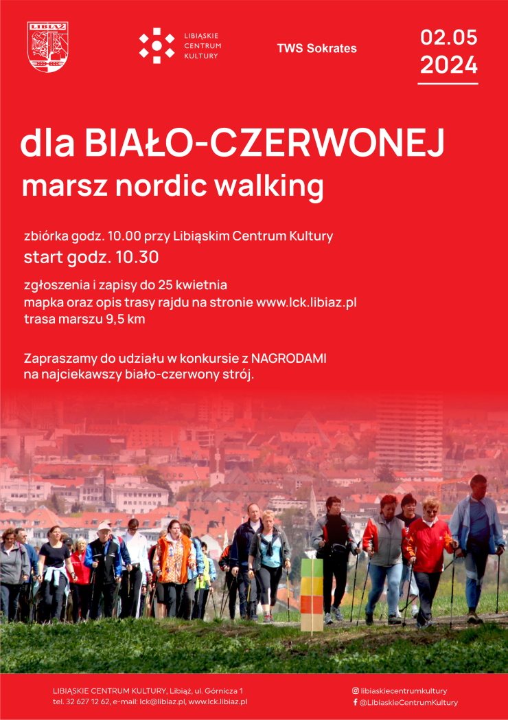 Majówkowy marsz Nordic Walking i rajd rowerowy